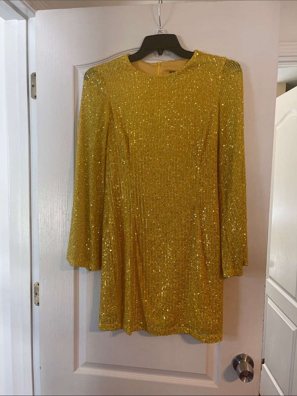 Taylor Gold Sequin Mini Dress